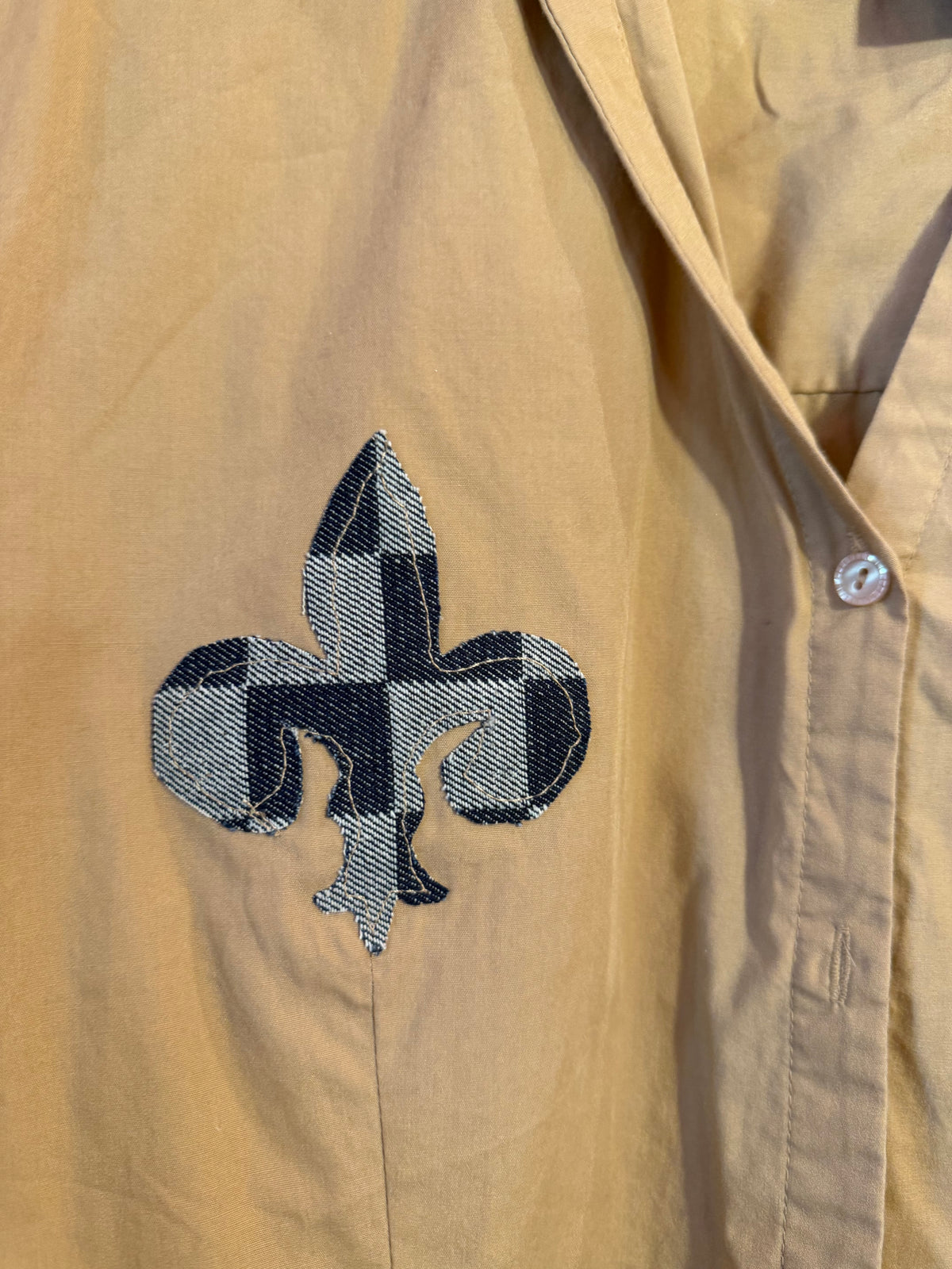 Fleur Des Lis Saints Button Up
