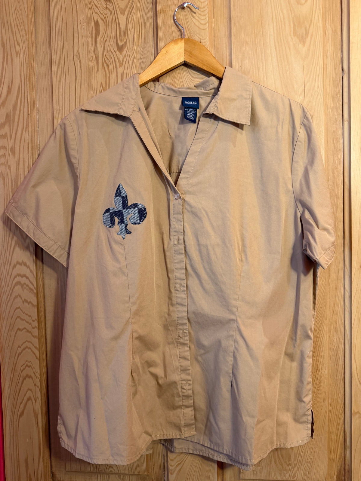 Fleur Des Lis Saints Button Up