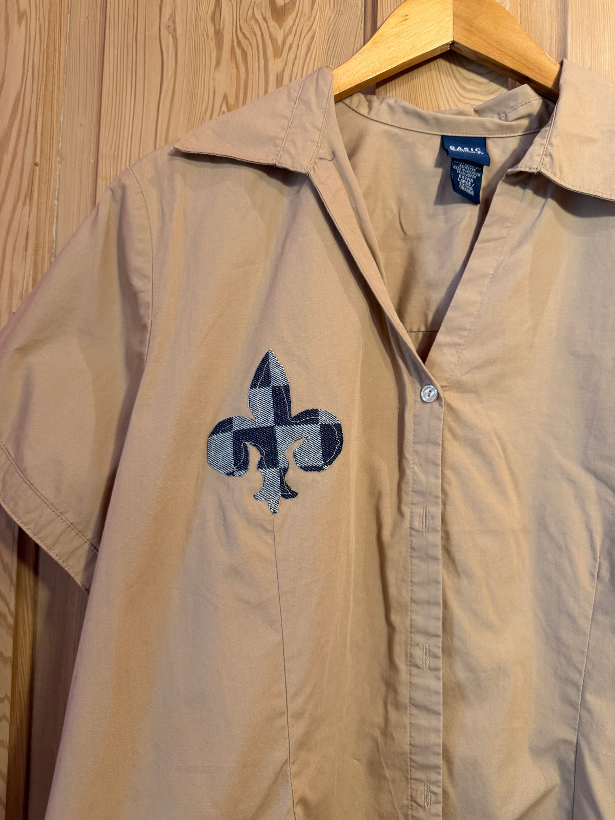 Fleur Des Lis Saints Button Up