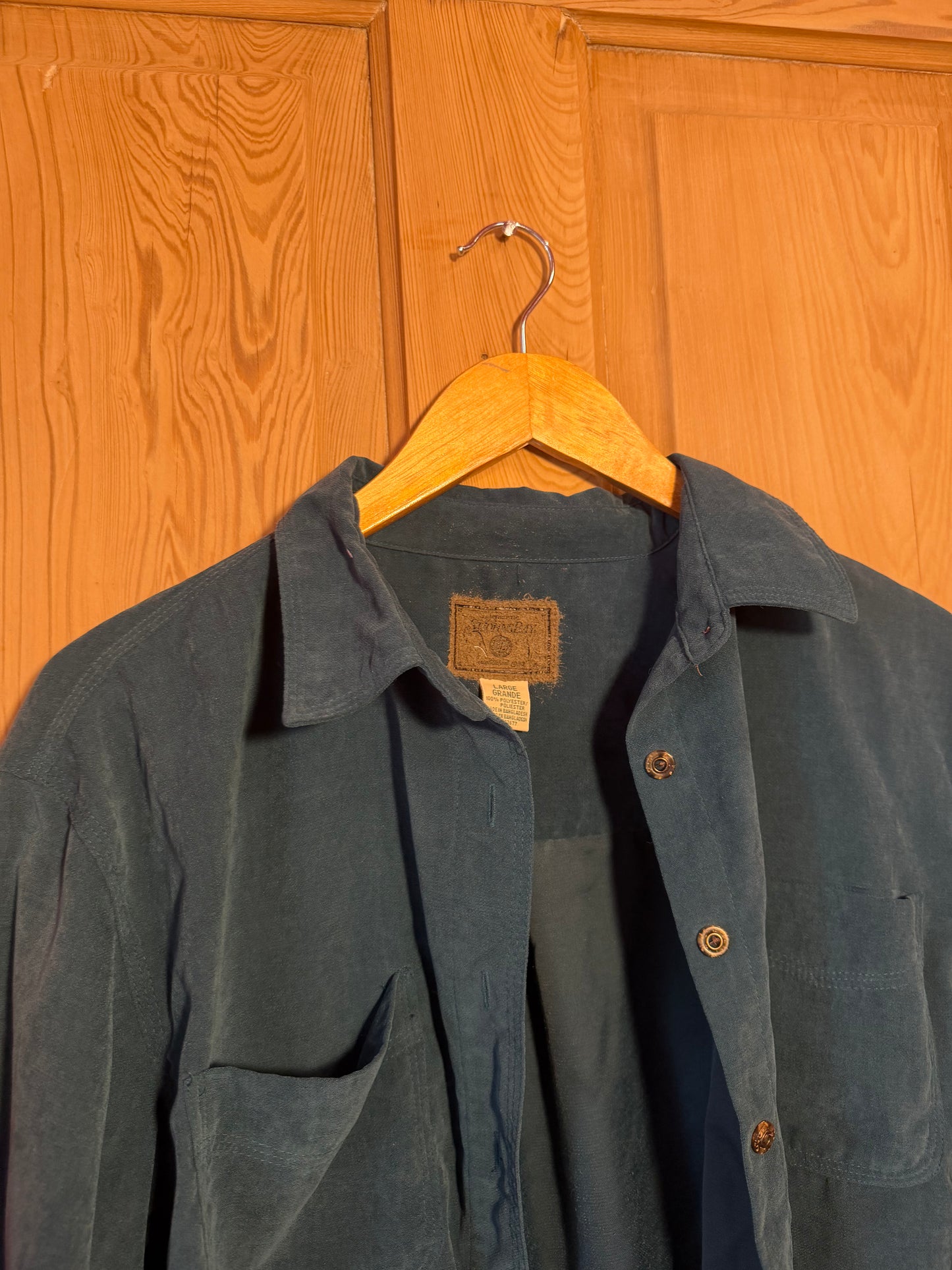 Dusty Blue Button Up Shirt (L)